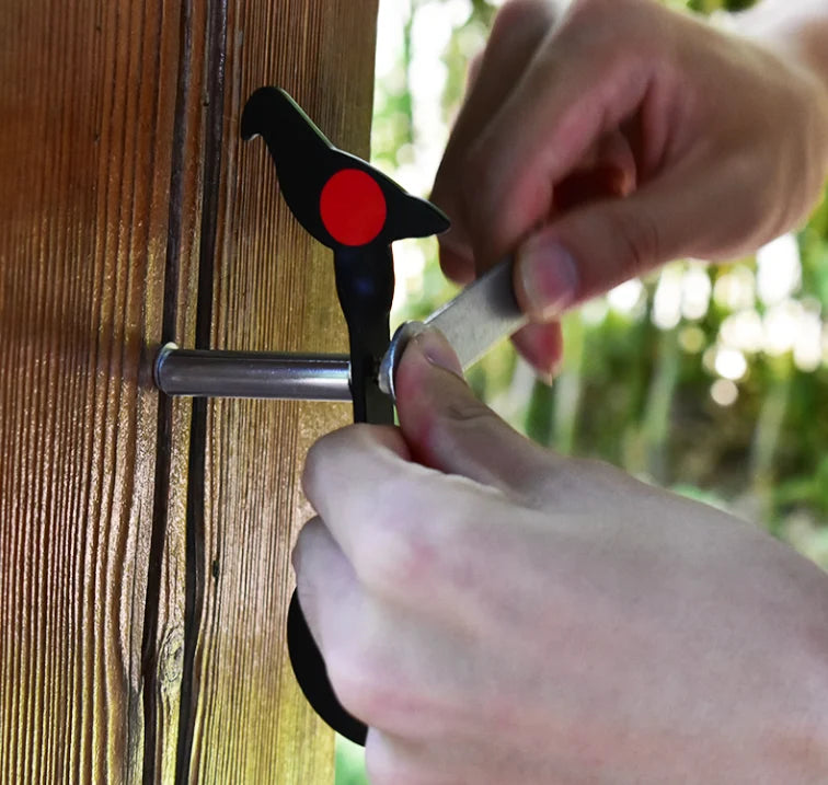 Metal target for shooting training