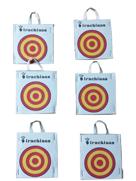 Confezione 6 bersagli per fionda