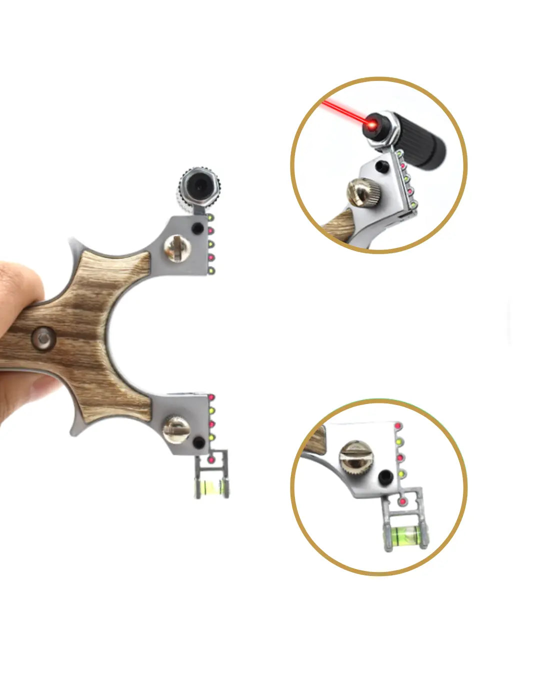 Partes destacables del tirachinas velox