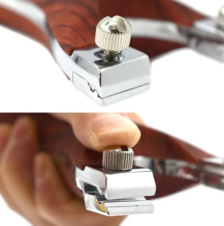 Serraggio dei nastri della fionda