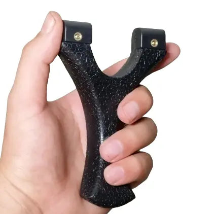 Fionda in resina nera