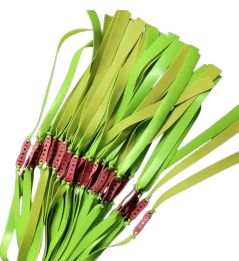 Bandas de látex verdes para tirachinas