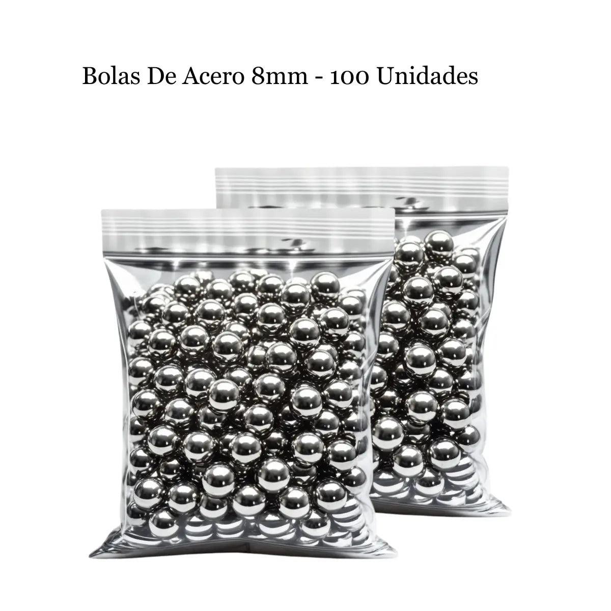 Bolas de acero 8 mm - Pack 100 unidades