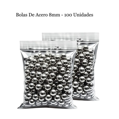 Bolas de acero 8 mm - Pack 100 unidades