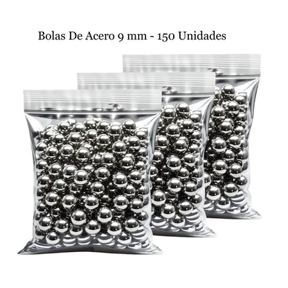 Bolas de acero 9 mm - Pack 150 unidades