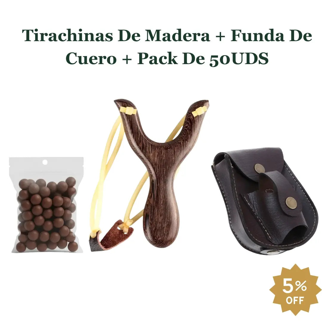  Pack Tirachinas de madera clásico