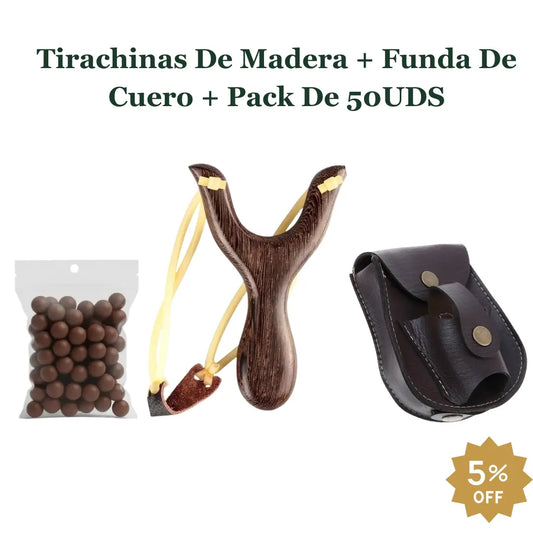  Pack Tirachinas de madera clásico