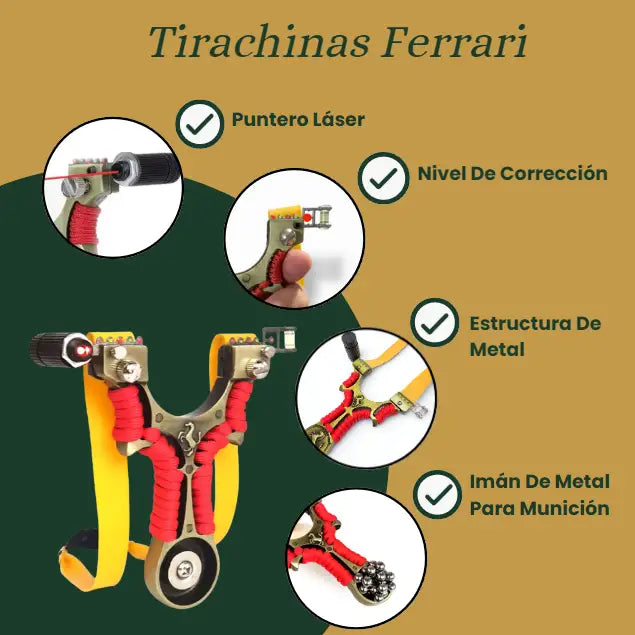 Partes del Tirachinas Ferrari