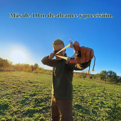 Tirachinas Shuriken en Accion