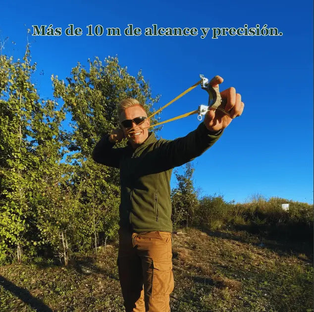 Tirachinas Velox en accion